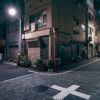 夜の駅前