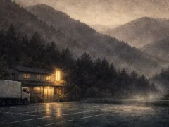 国道沿いの灯り