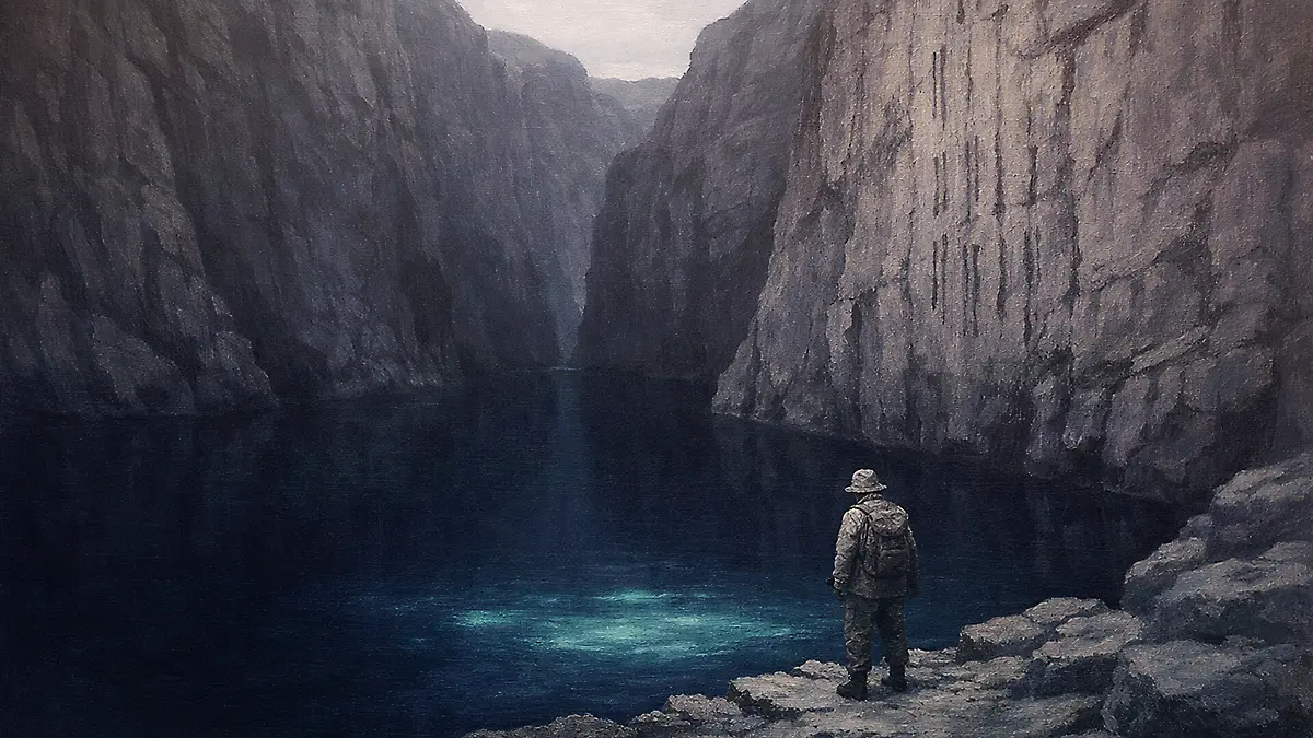 静かな入り江の辺り