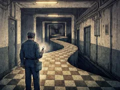 地下通路の折り返し