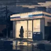 深夜のコンビニを出たら