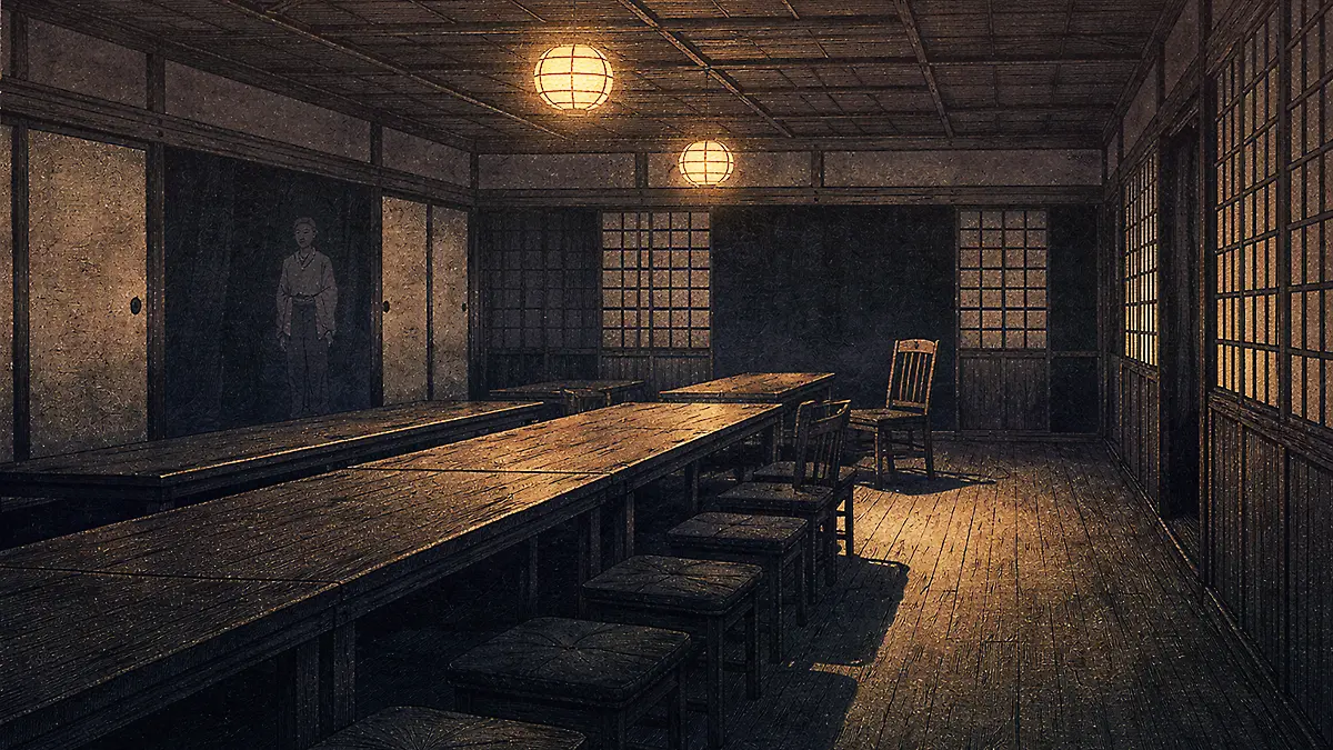 静かな夜の集会所