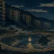 ため池の底に沈んだ団地