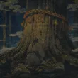 裏山の御神木に釘を打つ女