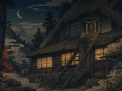 夜ごと中二階へ運ばれる膳