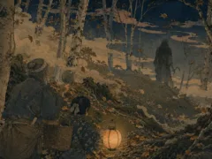 ブナの尾根を下りる片目様