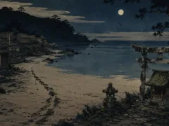 凪の晩に浜へ来るナギサマ