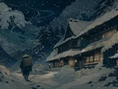 雪に閉ざされた湯宿の十三号