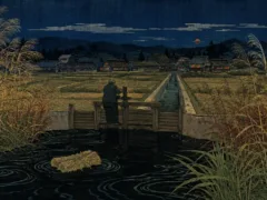 逆さに流れる用水