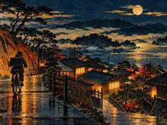 坂の下の灯りに届ける夜