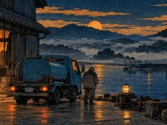 空白の名前欄を老人が探している