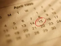 切り取られたカレンダー