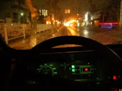 深夜のドライブ