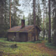 森の小屋（フリー写真）