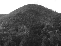 岩場に付いたドア